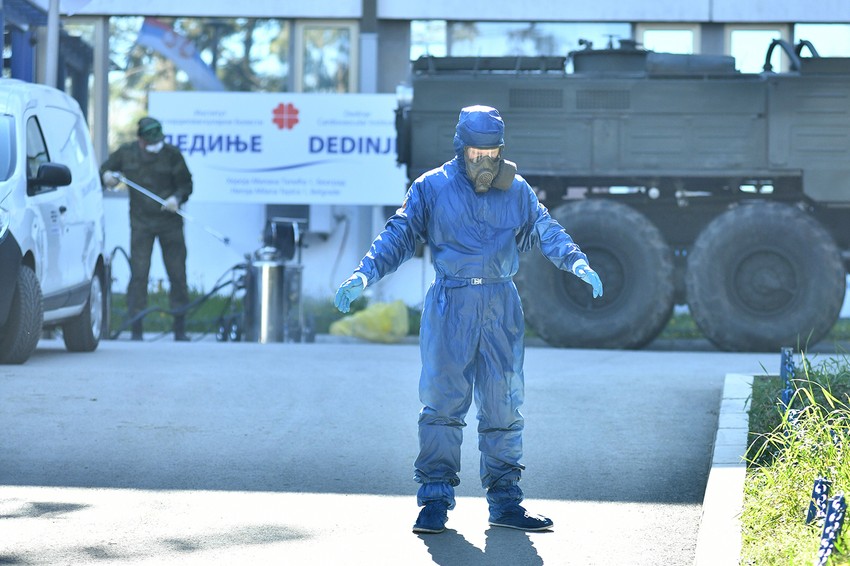 Dezinfekcija u Institutu "Dedinje"