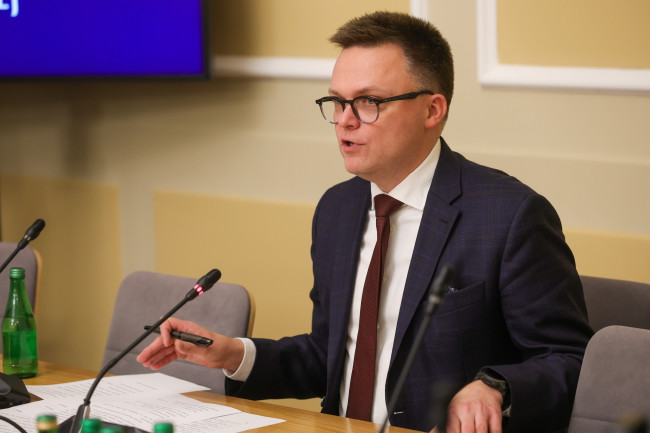 Marszałek Sejmu RP Szymon Hołownia stał się gwiazdą internetu