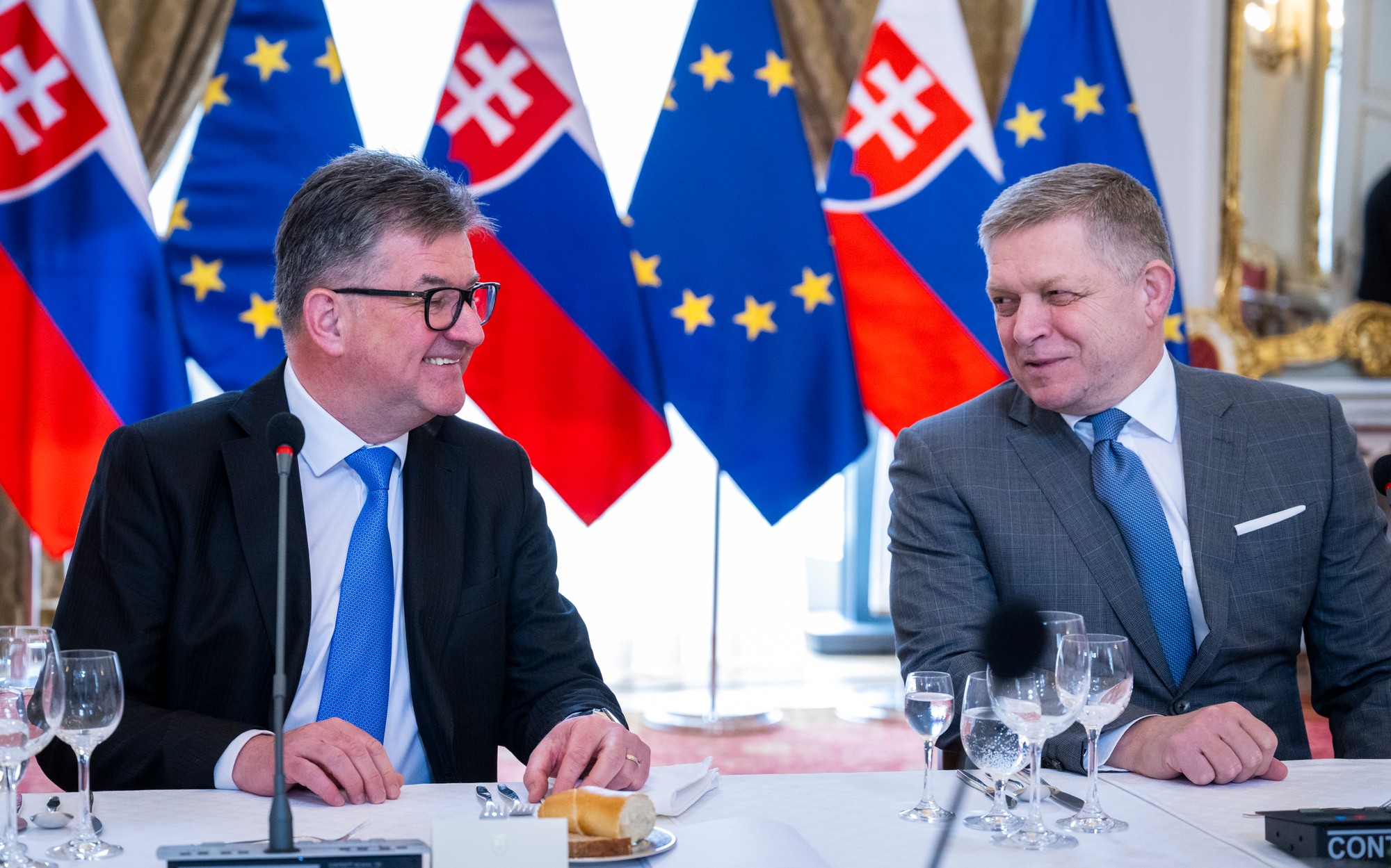 Miroslav Lajčák a Robert Fico.