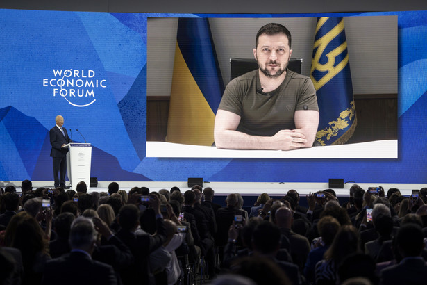 Zełenski na Forum Ekonomicznym w Davos