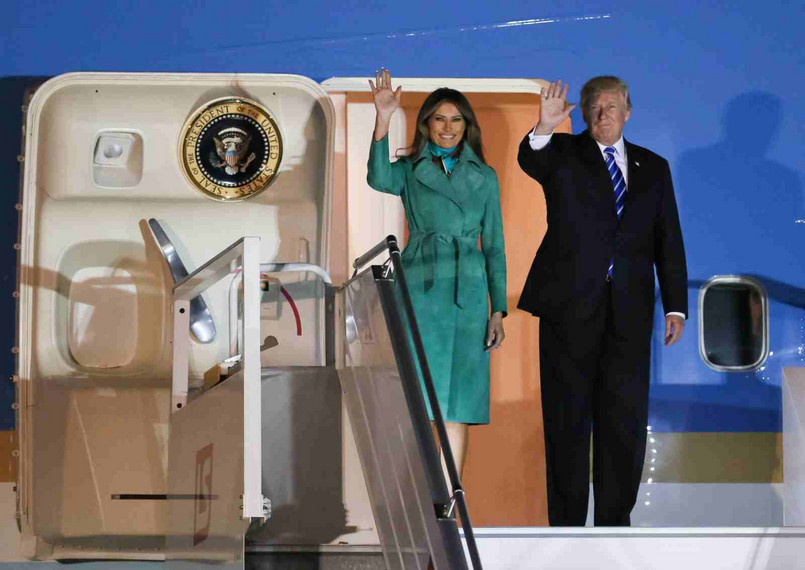 Donald Trump i Melania Trump fot. Paweł Supernak