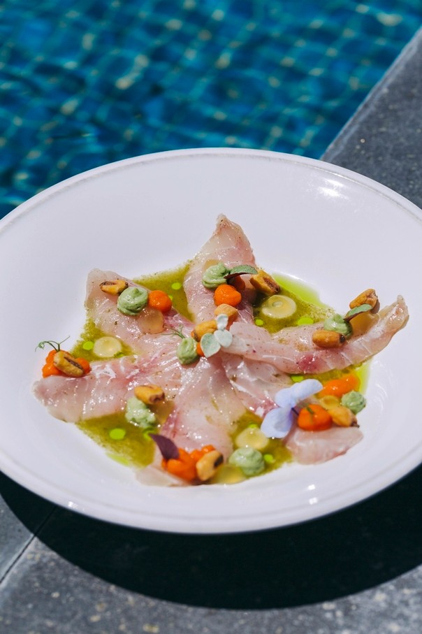 GAUMENFREUDEN Eine frische Köstlichkeit aus der Küche des Beach-Resorts Santa Barbara.