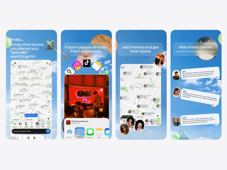 Corner is a social map for saving and sharing local spots.Corner; Apple App Store