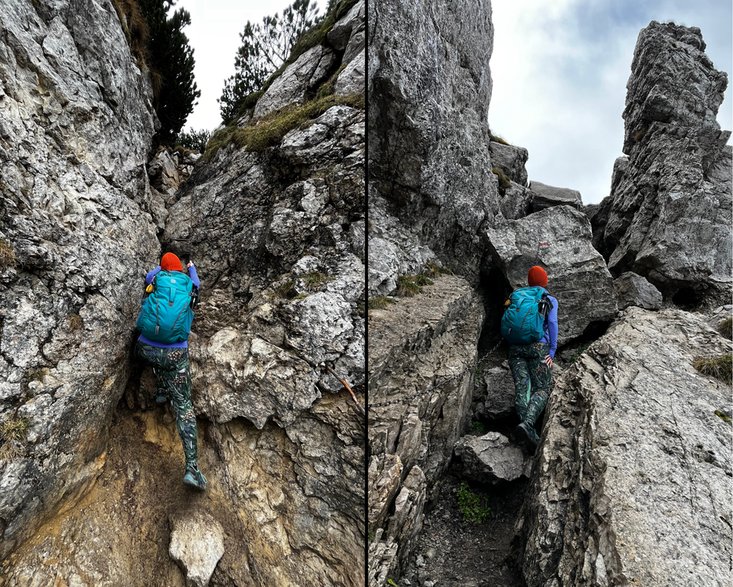 Szlak na Siwy Wierch z Wyżniej Huciańskiej Przełęczy, słowackie Tatry Zachodnie. 