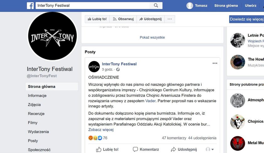 Parafialny Oddział Akcji Katolickiej storpedował festiwal!