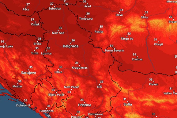 PAKLENI UDAR PRŽI SRBIJU! Crveni meteoalarm upaljen, RMHZ je upravo objavio presek stanja u 14 sati i ova dva grada bukvalno "GORE"