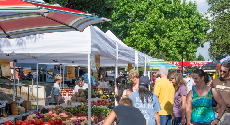 Rockwall Farmers Market in Texas.Education Images/Universal Images Group via Getty Images