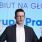 Przemysław Gacek podczas ubiegłorocznego debiutu Grupy Pracuj na Giełdzie Papierów Wartościowych