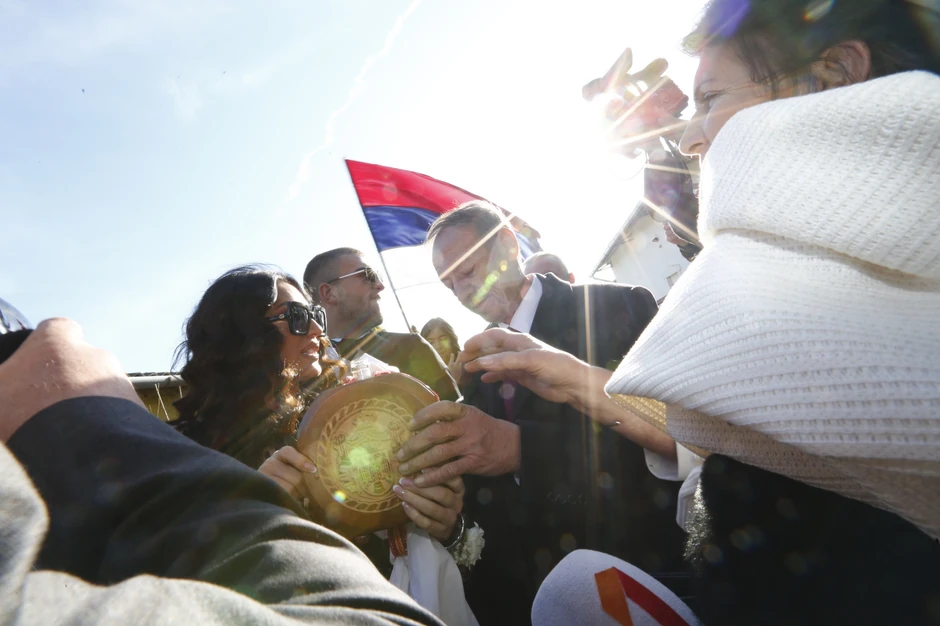 Ceca sa ocem Slobodanom Veličkovićem