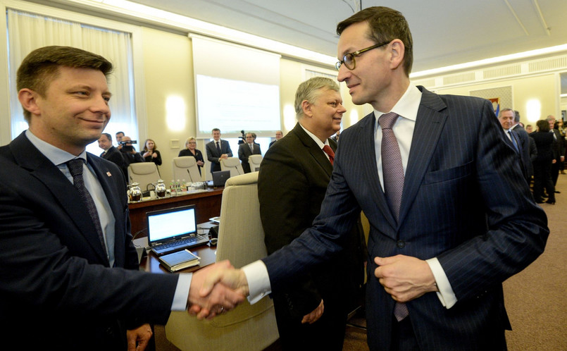 Mateusz Morawiecki i Michał Dworczyk