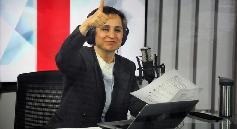 Mexican journalist Carmen Aristegui has accused the government of using spyware on journalists