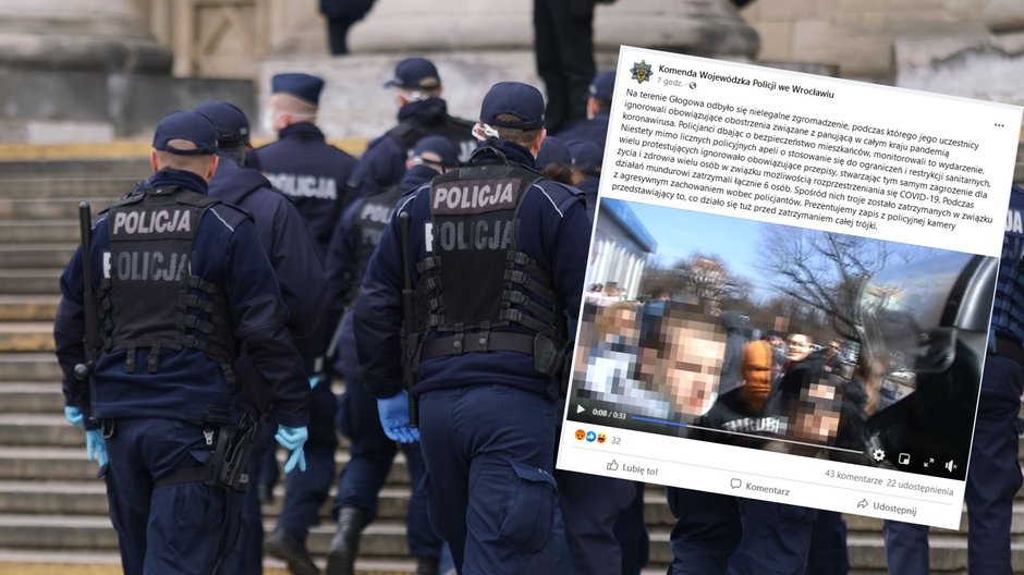 Bulwersująca interwencja funkcjonariusza w Głogowie. Policja publikuje nagranie