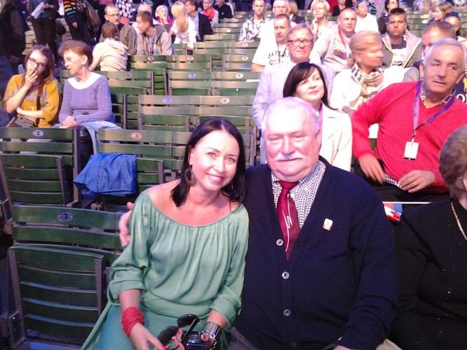 Lech i Danuta Wałęsowie na festiwalu w Sopocie