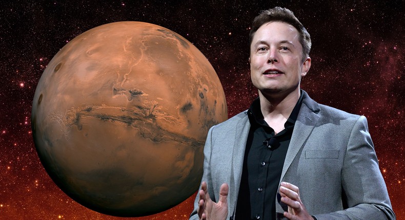 Elon Musk wants to colonize Mars with SpaceX.