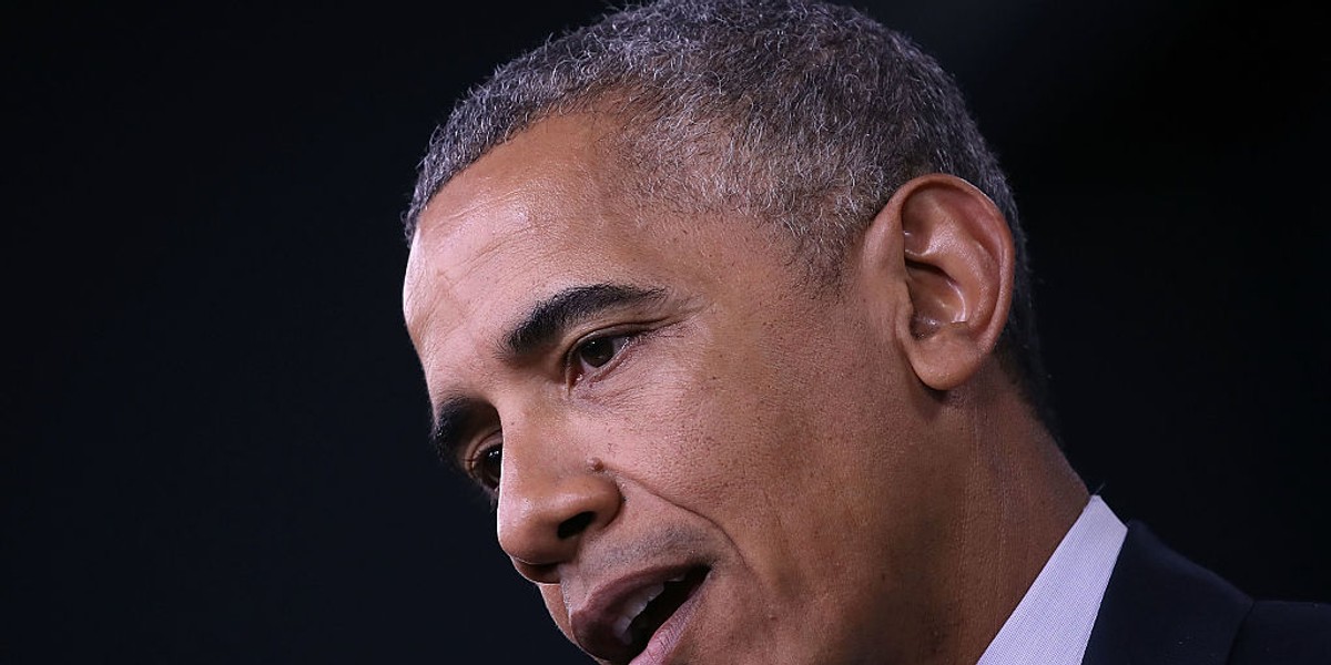 Barack Obama speaks during a press conference at the Pentagon.