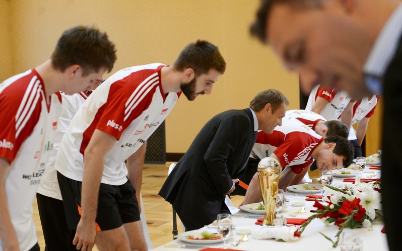 Spotkanie siatkarzy z premierem