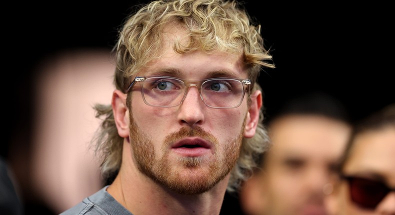 Logan Paul at a Las Vegas NFL game in October.Christian Petersen