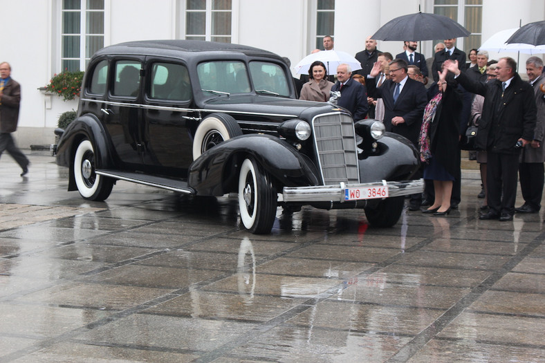 Cadillac Piłsudskiego w Belwederze