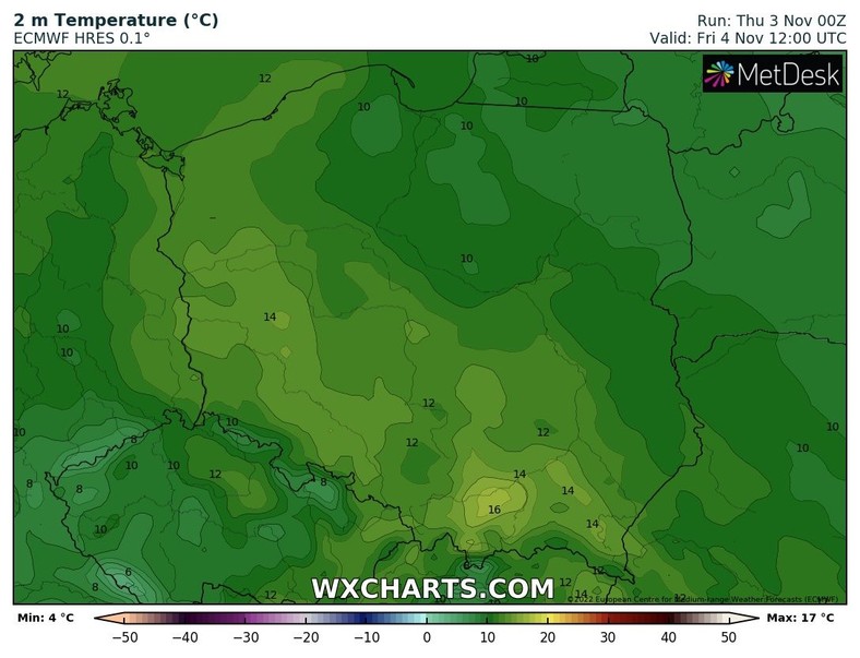 Temperatura nadal będzie wysoka