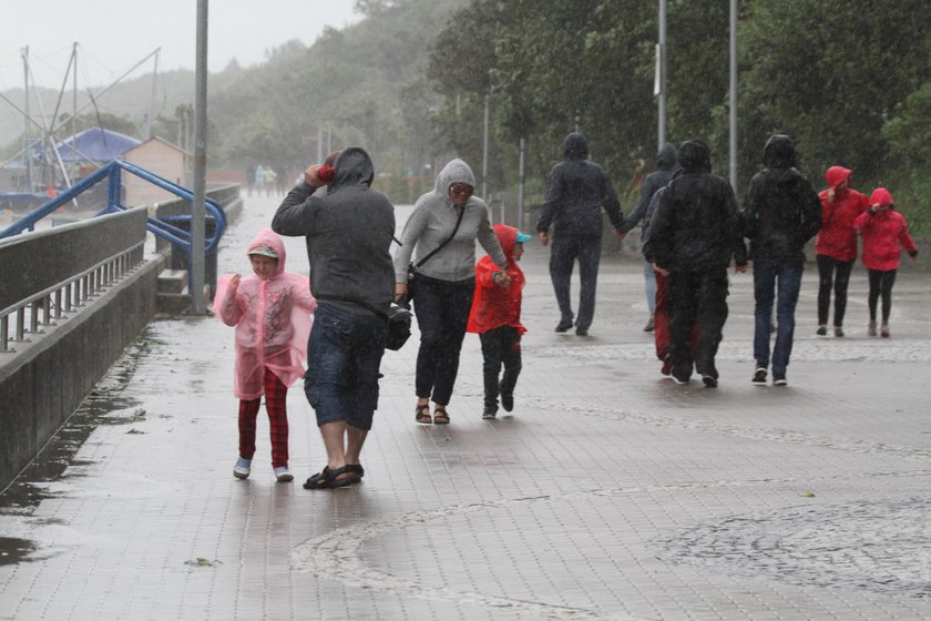 To już koniec lata. Zimno i mokro