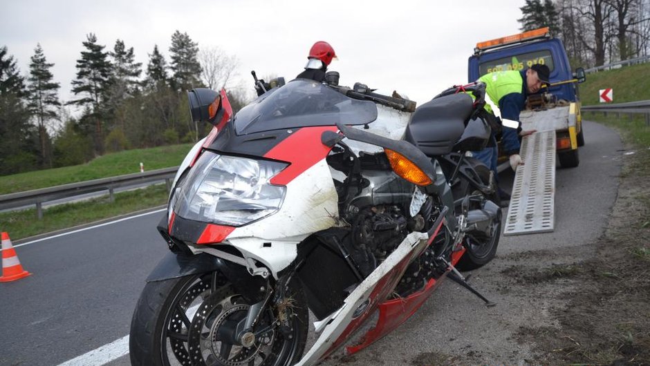 Liczba wypadków z udziałem motocyklistów rośnie