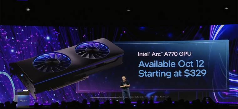 Intel ujawnił cenę i datę premiery karty graficznej Arc A770