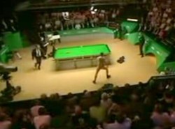 Golas przerwał mecz... snookera