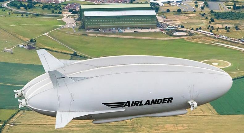 The Airlander on a test flight in England in 2019.