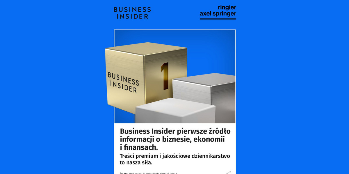 Business Insider jest największym w Polsce serwisem biznesowym!