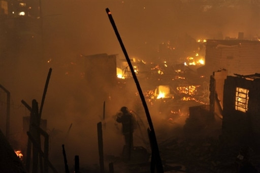 BRAZIL - SHANTYTOWN - FIRE - AFTERMATH