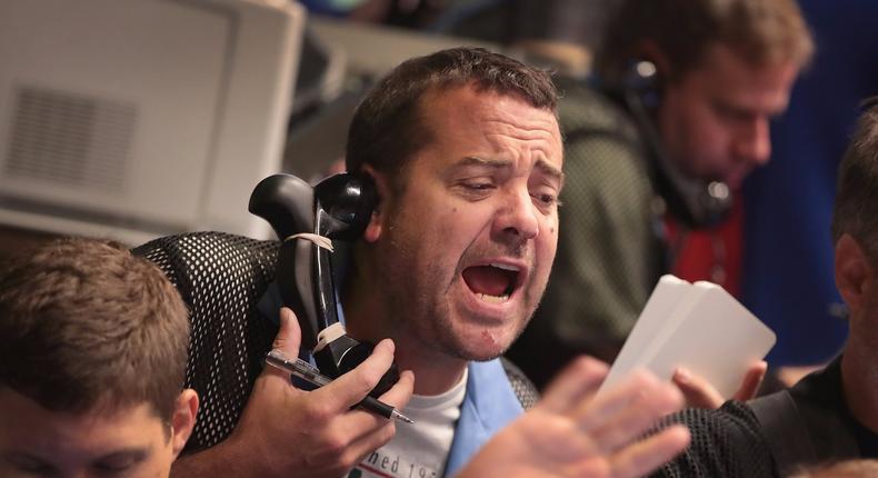 A trader at the CBOE.