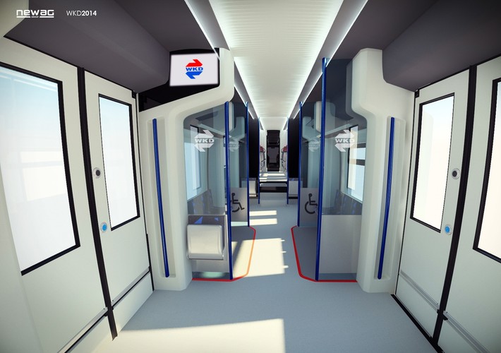 Nowe pociągów WKD wyprodukowane przed nowosądecki Newag będą składały się z dwóch oddzielnych wagonów.