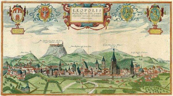 Mieszkańcy Lwowa już w średniowieczu stanowili mieszankę różnych kultur. Ilustracja z początku XVII wieku.