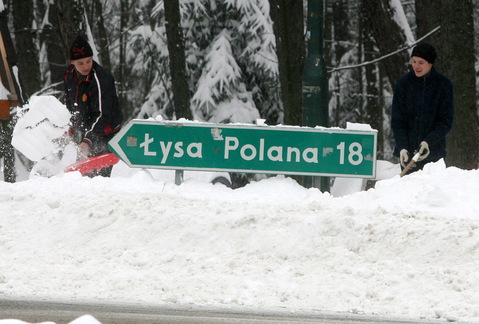 ZAKOPANE OPADY ŚNIEGU