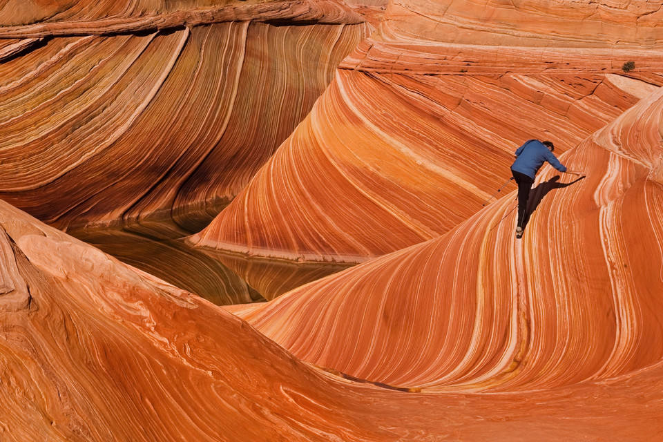 Formacja skalna The Wave (Fala) w Arizonie, USA