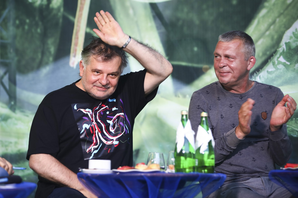 15. Festiwal Zaczarowanej Piosenki. Na zdjęciu: Krzysztof Globisz i Adam Nowak