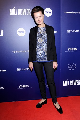 Danuta Stenka na premierze filmu 'Mój rower'