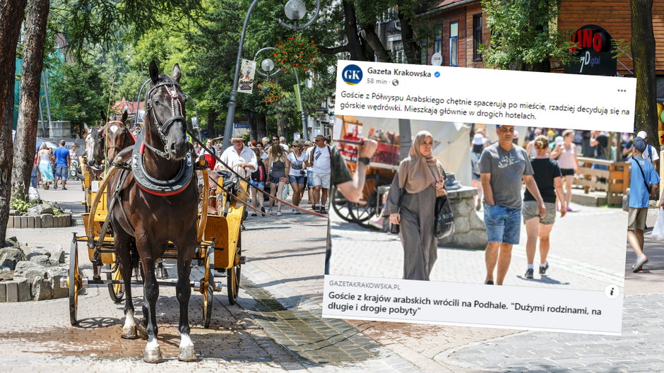 Goście z Półwyspu Arabskiego chętnie odwiedzają Zakopane