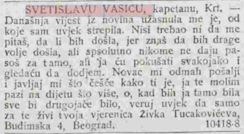 Isečak iz "Beogradskih novina": Živka objašnjava Sveti kako će pokušati da dođe kod njega