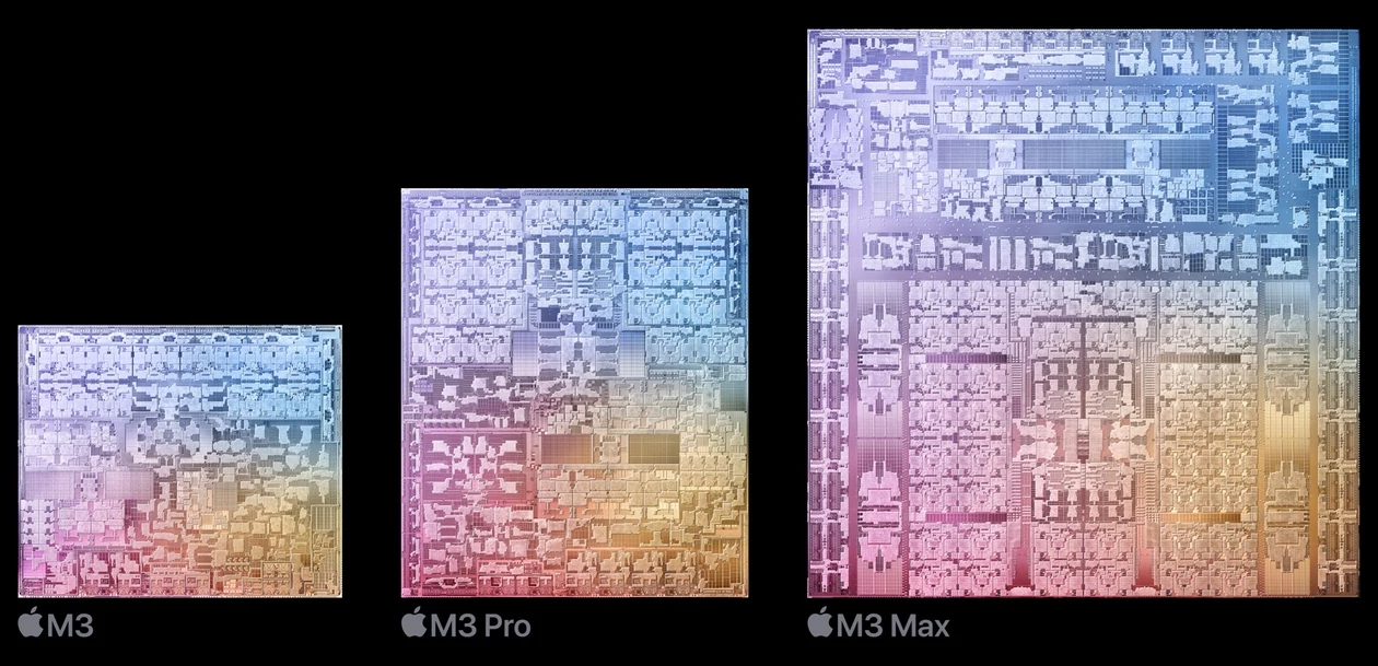 Apple M3, M3 Pro, M3 Max
