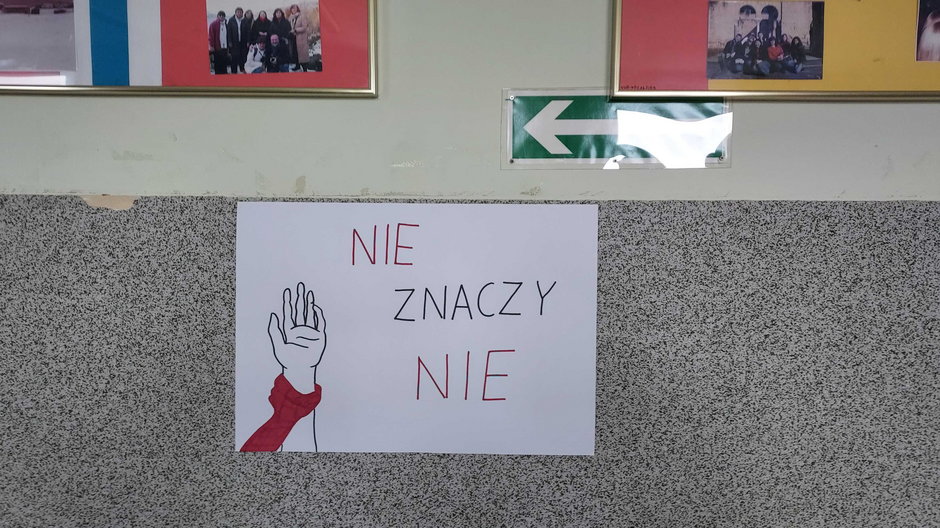 Akcję plakatową zainicjowały uczennice piątego ogólniaka