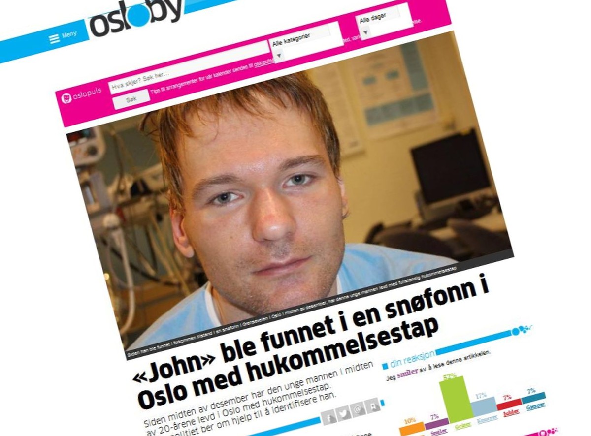 Tajemniczy mężczyzna znaleziony w Norwegii