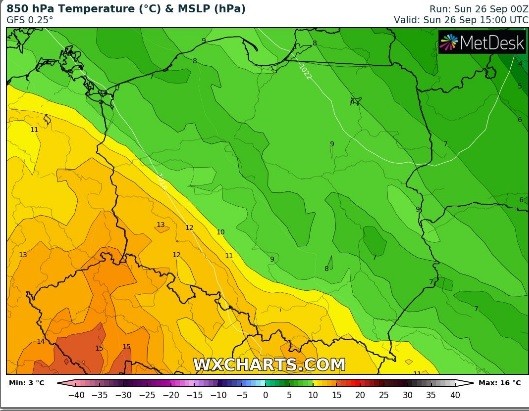 W ciągu dnia będzie coraz mniej chmur, a temperatura wzrośnie