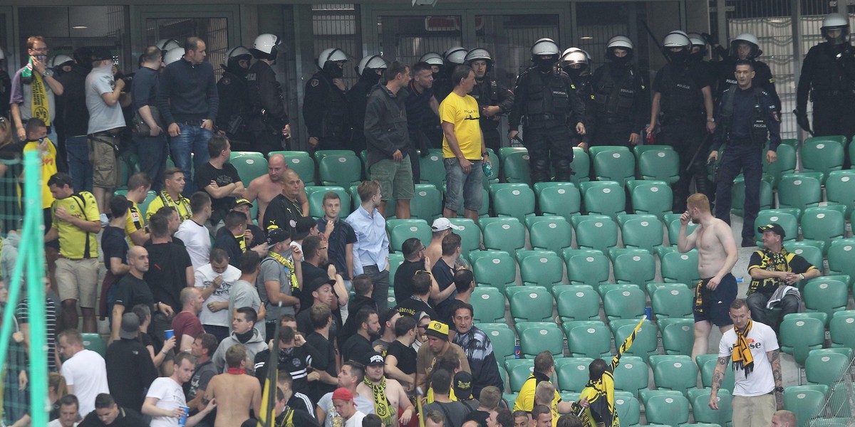 Legia Warszawa - Borussia Dortmund, kibice