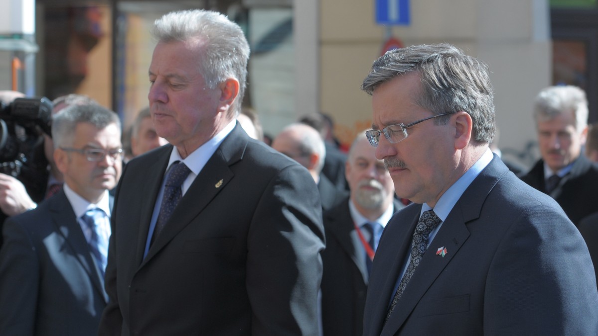 POZNAŃ WIZYTA PREZYDENTA WĘGIER KOMOROWSKI