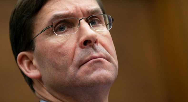 US Secretary of Defense Mark Esper says NATO can't afford to have free riders as he urged strong defense spending my membes of the Western alliance