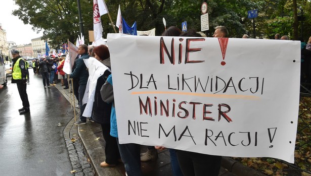 Protest ZNP przeciwko reformie edukacji