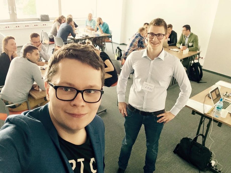 Tomasz Jabłoński i Damian Strzelczyk, założyciele Startup Academy