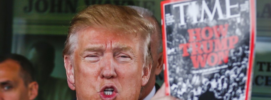 Donald Trump z magazynem "Time"