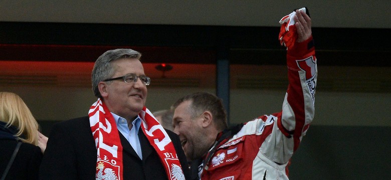 Prezydent Komorowski świadkiem skandalu na Stadionie Narodowym. ZDJĘCIA